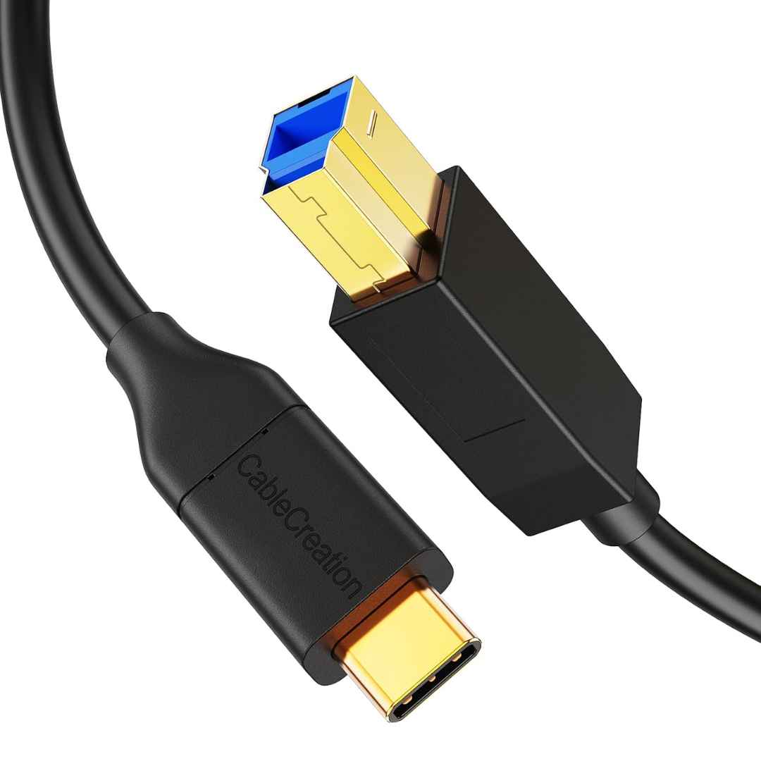 JUAA USB 3.0 Type C to USB B Printer Cable